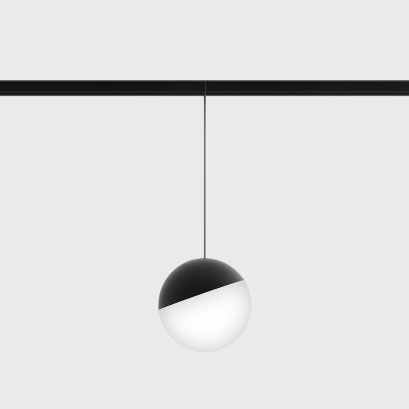 Pandantiv LED IN LINE BALL M – D100mm, H1500mm, 7W, 48V DC, IP20