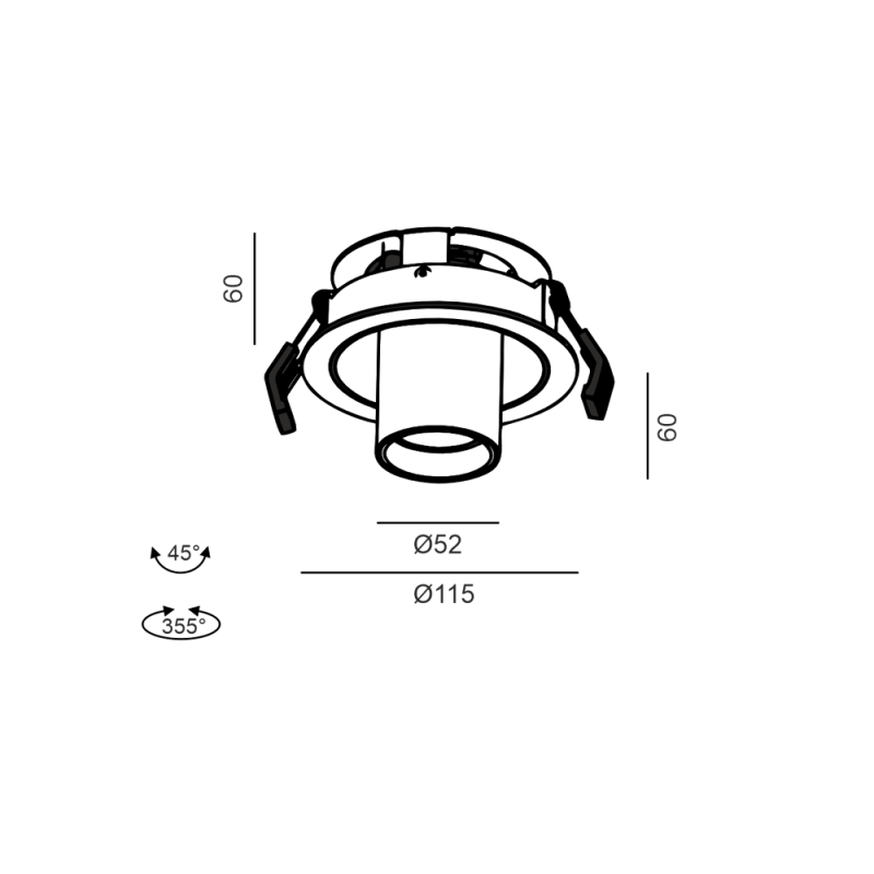 TUB M OUT - schema dimensiuni