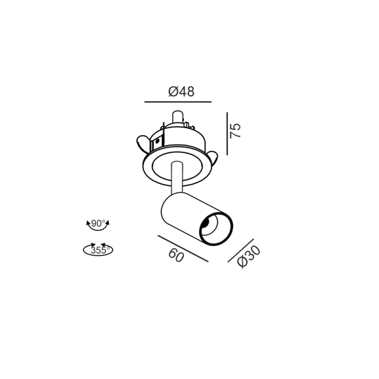 NANO TUB S TRIM - schema dimensiuni