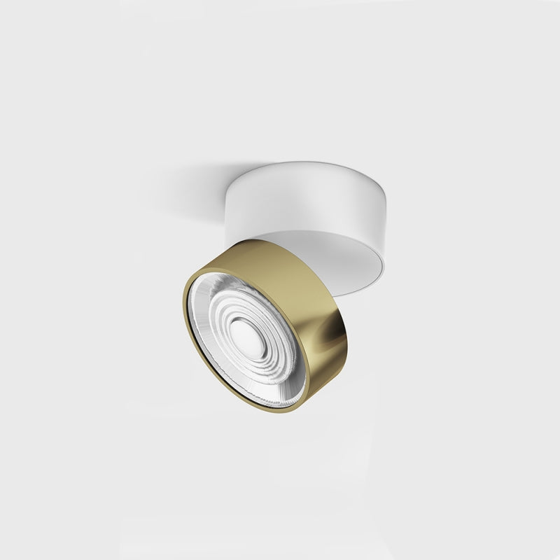 Spot LED aplicat orientabil SOL SURF Alb/Alamă - Decorevo
