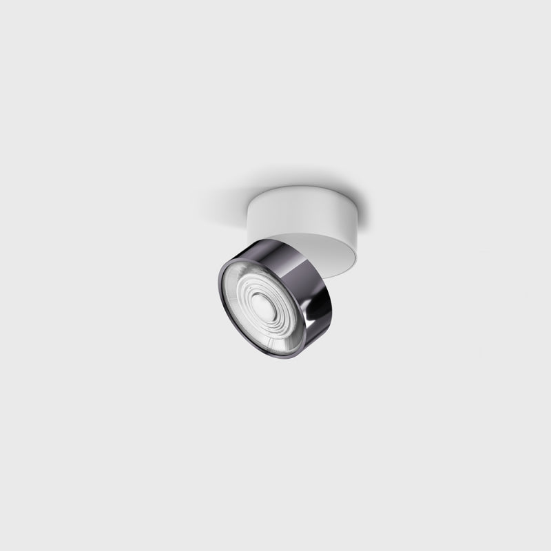 Spot LED aplicat orientabil SOL SURF MINI Alb/Diamond Black - Decorevo