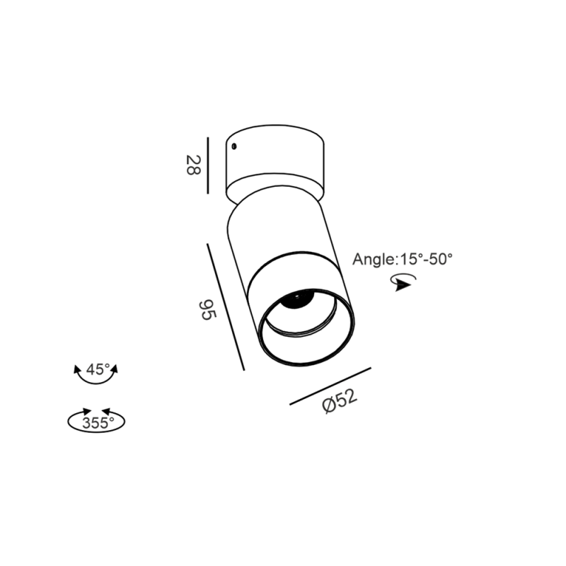 TUB M SA ZOOM - schema dimensiuni