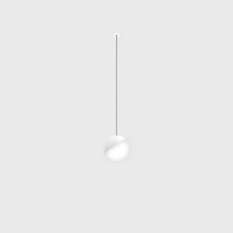 Pandantiv LED BALL M P NANO TRIMLESS – glob D100mm, bază încastrată fără ramă, IP20