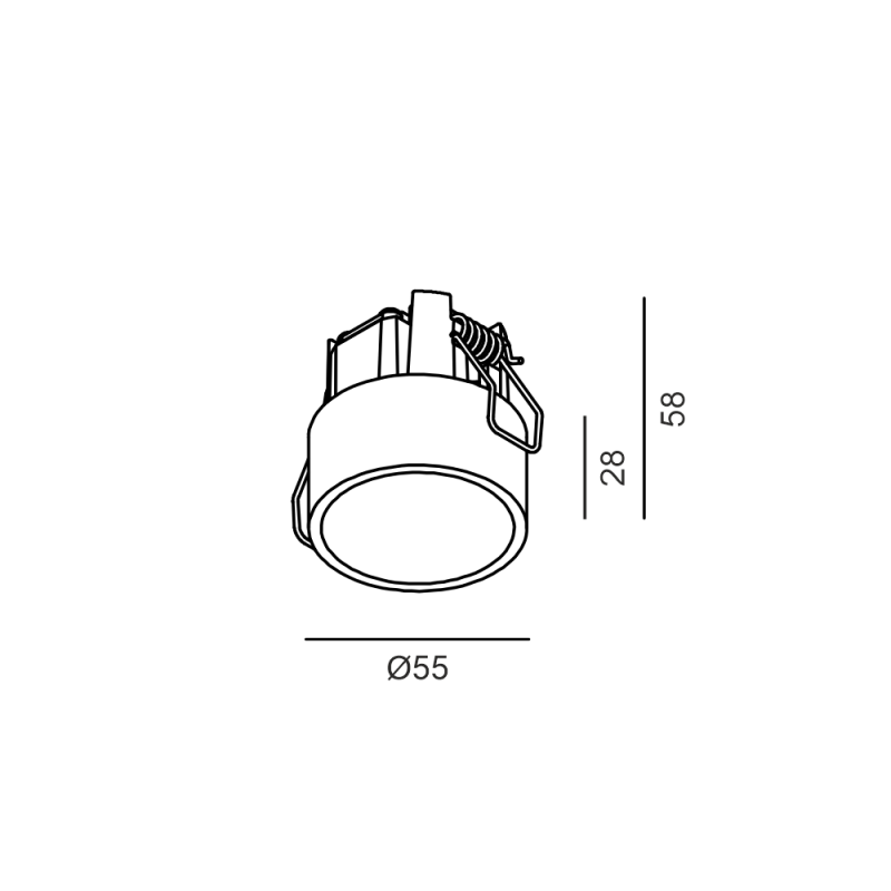 INVISIBLE MINI OUT - schema dimensiuni