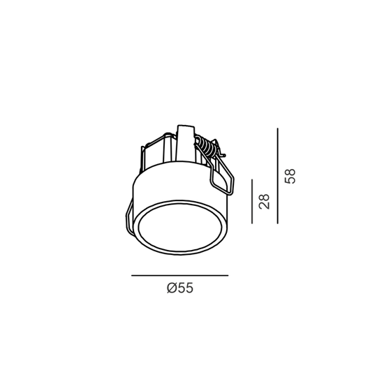 INVISIBLE MINI OUT - schema dimensiuni