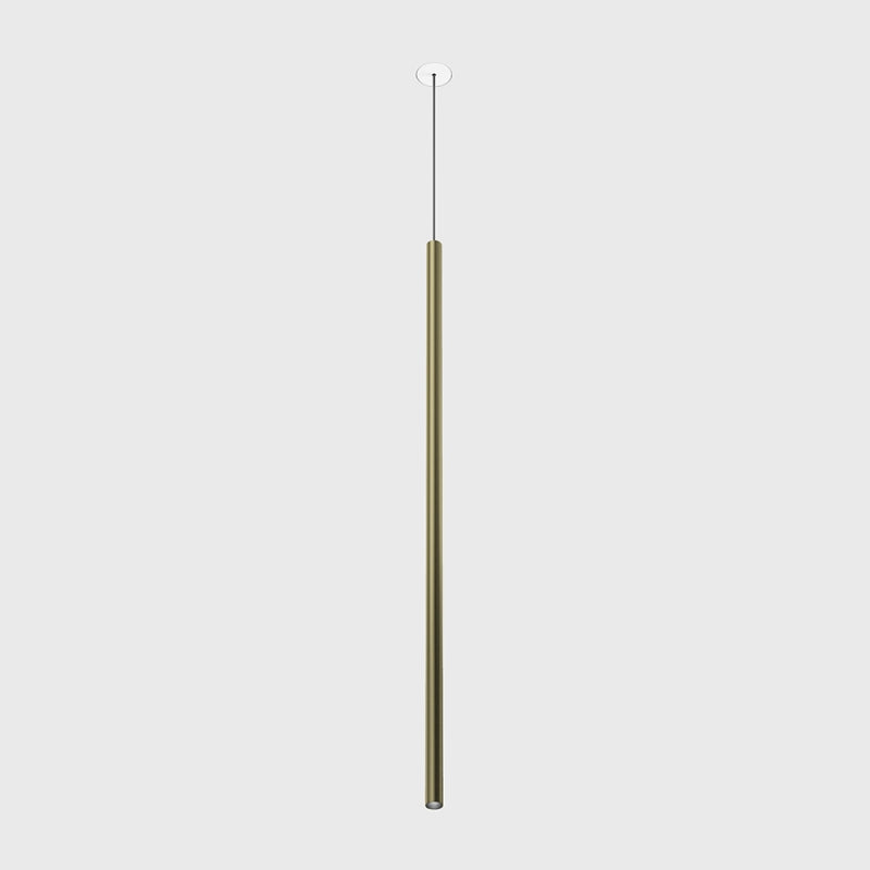 Corp de iluminat LED suspendat TUB XS P NANO TRIMLESS – D15mm, H600mm, bază încastrată fără ramă, IP20