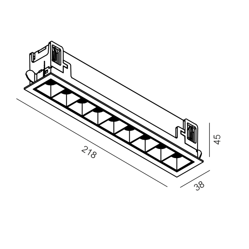 VARIO COMFORT 218 TRIMLESS - schema dimensiuni