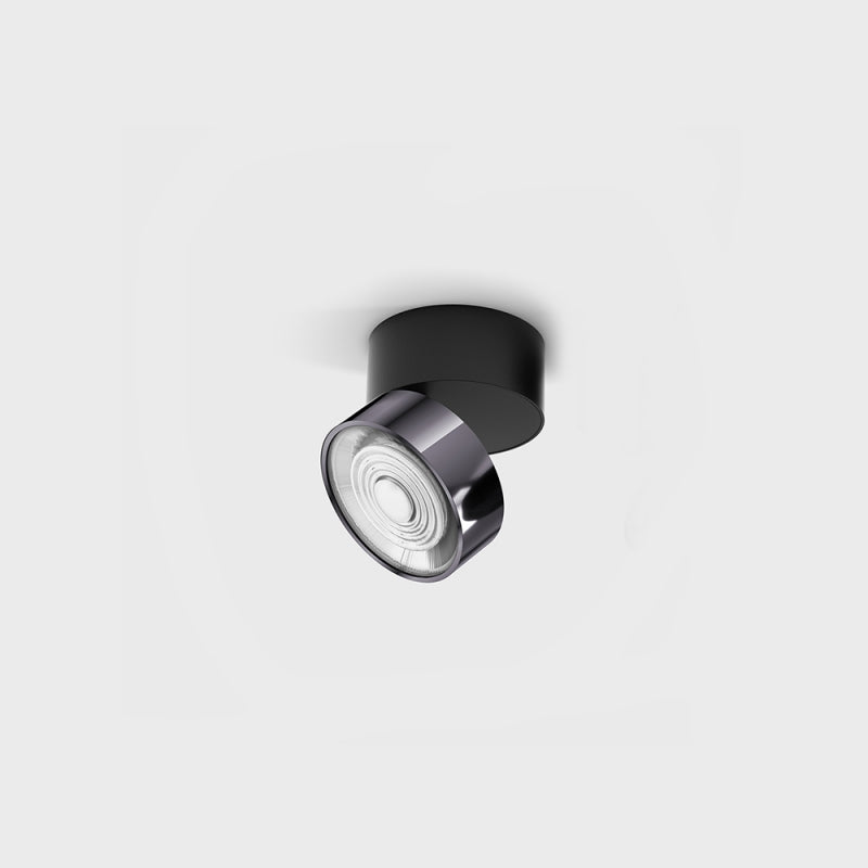Spot LED aplicat orientabil SOL SURF MINI Negru/Diamond Black - Decorevo