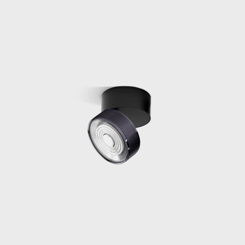 Spot LED aplicat orientabil SOL SURF MINI Negru/Diamond Black (finisaj nou) - Decorevo