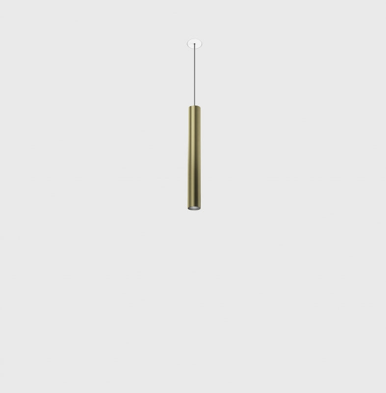 Corp de iluminat LED suspendat TUB S P 200 NANO TRIMLESS – D30mm, H200mm, bază încastrată fără ramă, IP20