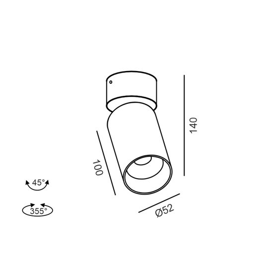 TUB M SA 90 - schema dimensiuni