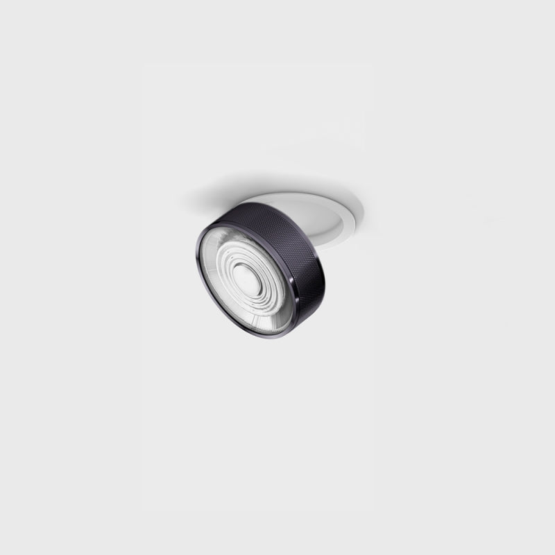 Spot LED încastrat orientabil SOL IN MINI Alb/Diamond Black (finisaj nou) - Decorevo