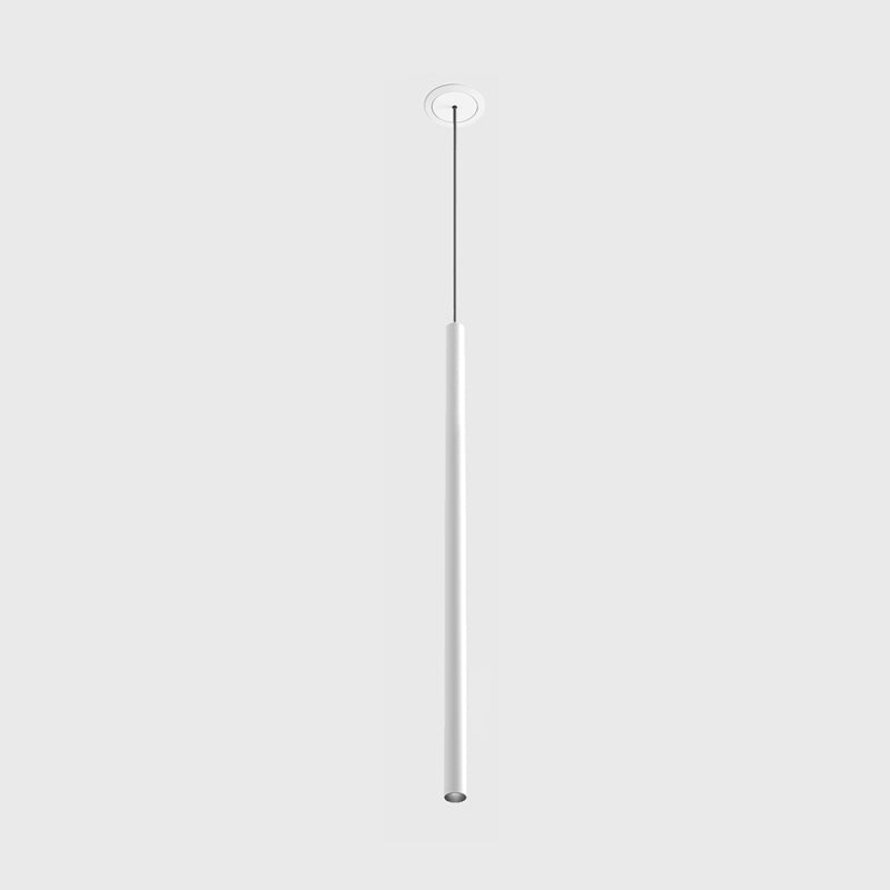 Corp de iluminat LED suspendat TUB XS P NANO – D15mm, H600mm, bază încastrată cu ramă, IP20