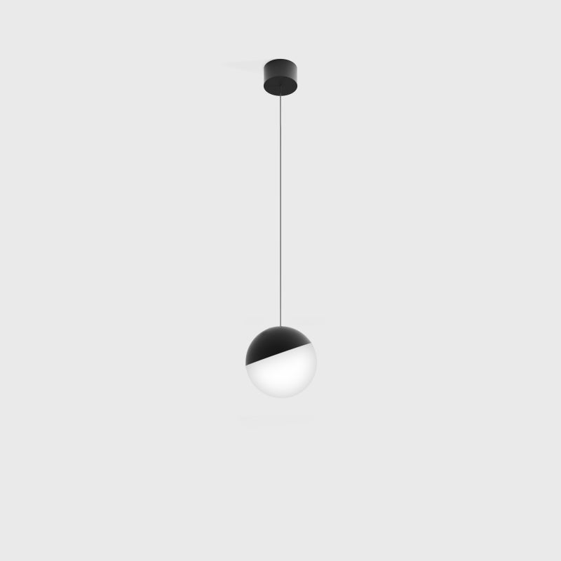 Corp de iluminat LED suspendat BALL M P – glob D100mm, H1500mm, bază aplicată, IP20
