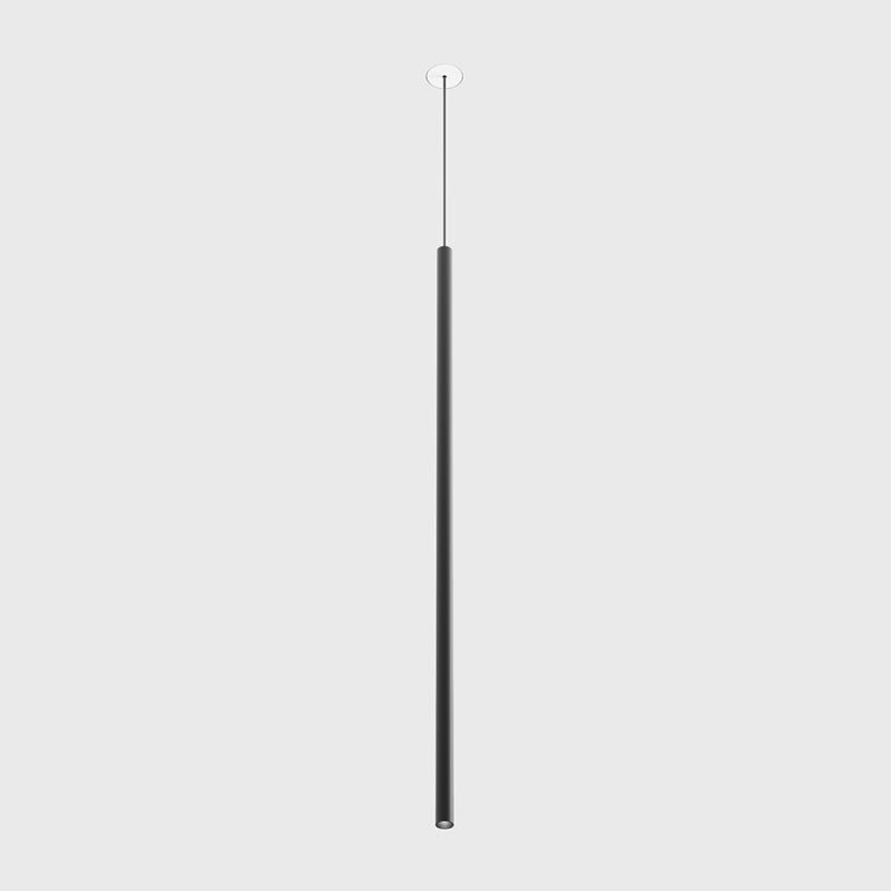 Corp de iluminat LED suspendat TUB XS P NANO TRIMLESS – D15mm, H600mm, bază încastrată fără ramă, IP20