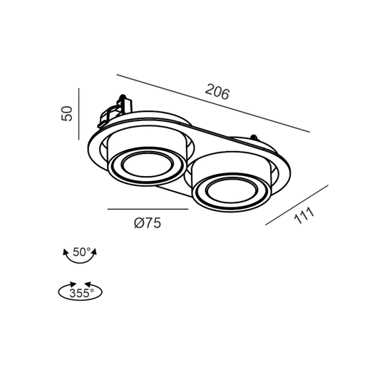 SOL IN MINI X2 - schema dimensiuni