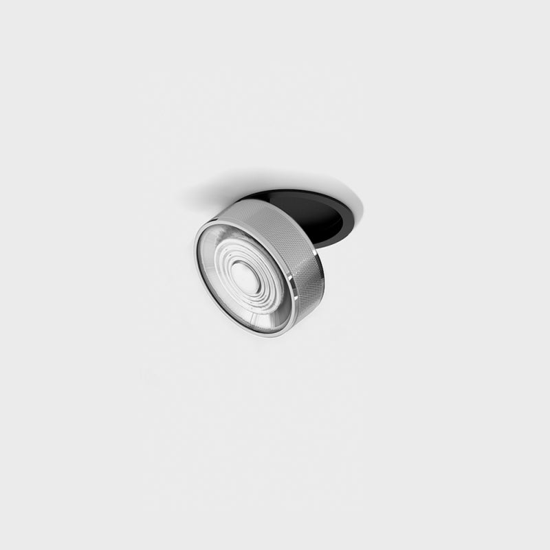 Spot LED încastrat orientabil SOL IN MINI Negru/Crom (finisaj nou) - Decorevo