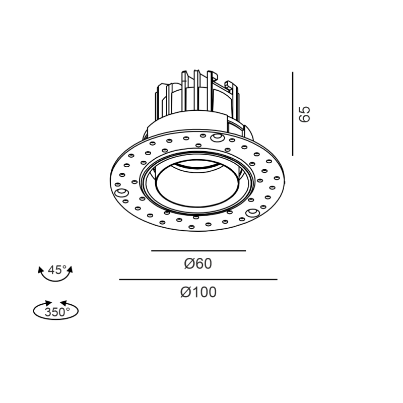 TUB M R - schema dimensiuni