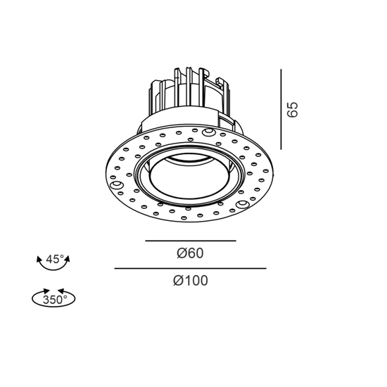 TUB M R - schema dimensiuni