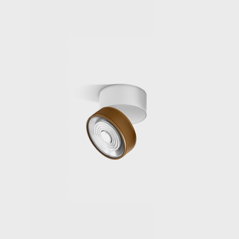 Spot LED aplicat orientabil SOL SURF MINI Alb/Cafeniu - Decorevo