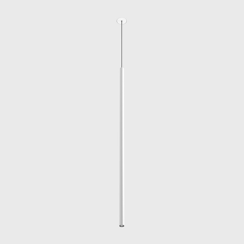 Corp de iluminat LED suspendat TUB XS P NANO TRIMLESS – D15mm, H600mm, bază încastrată fără ramă, IP20