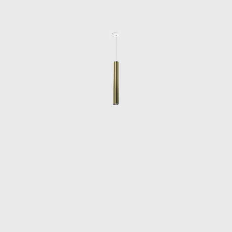 Corp de iluminat LED suspendat TUB S P 200 NANO – D30mm, H200mm, bază încastrată cu ramă, IP20