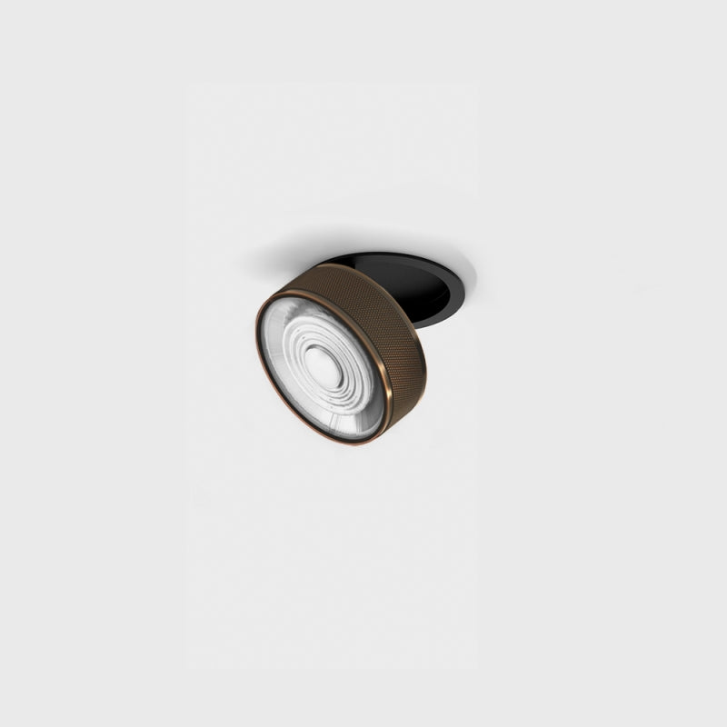 Spot LED încastrat orientabil SOL IN MINI Negru/Cupru (finisaj nou) - Decorevo