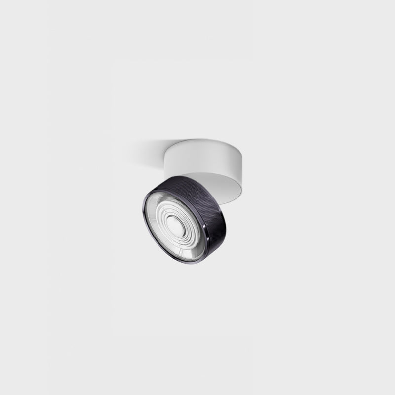 Spot LED aplicat orientabil SOL SURF MINI Alb/Diamond Black (finisaj nou) - Decorevo