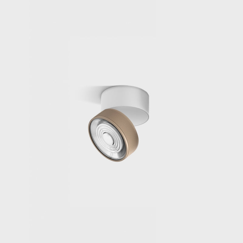 Spot LED aplicat orientabil SOL SURF MINI Alb/Sahara Bej - Decorevo