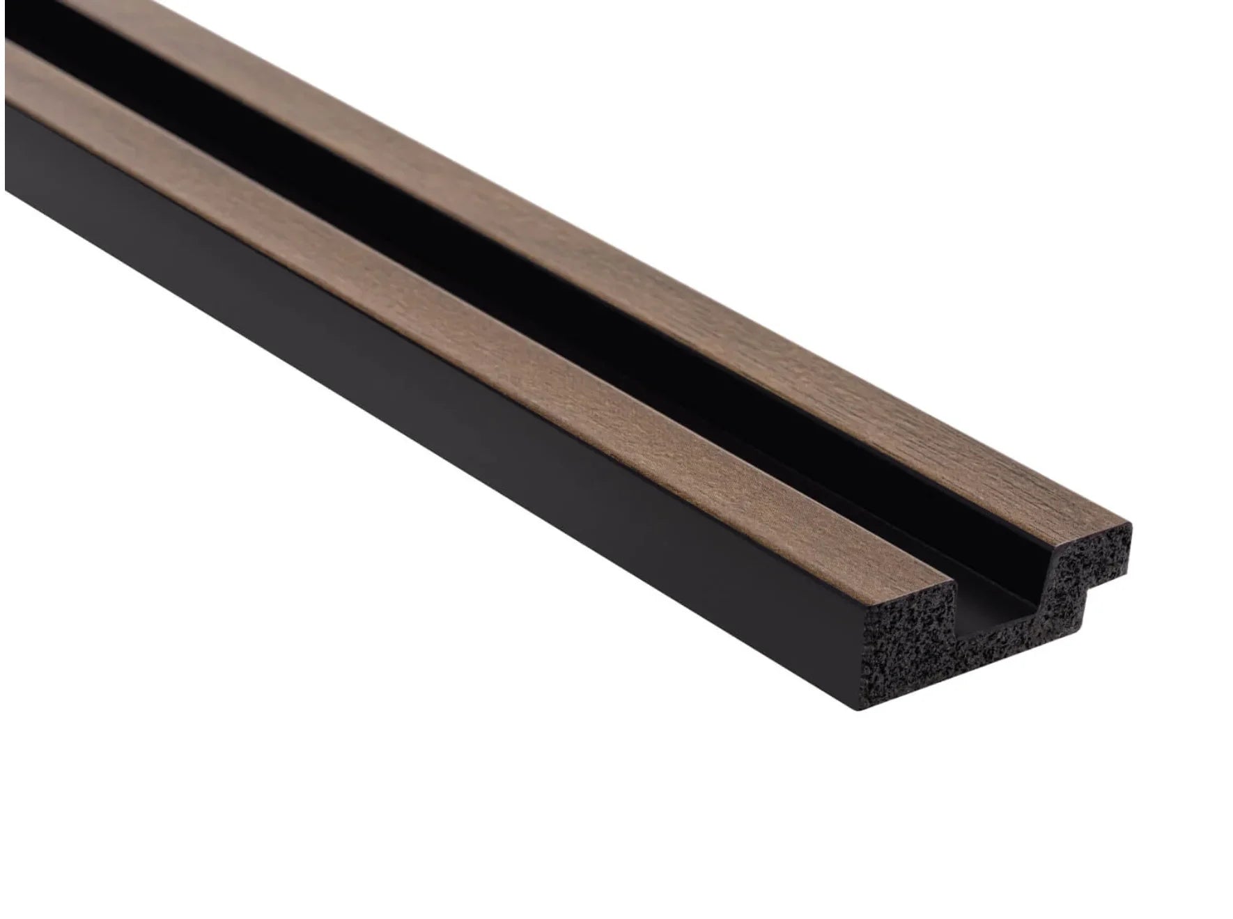 Terminație stânga pentru riflaj decorativ Stretto L0104L Dark Oak