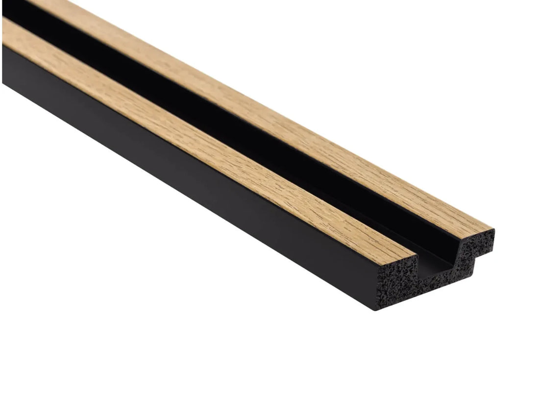 Terminație stânga pentru riflaj decorativ Stretto L0105L Natural Oak