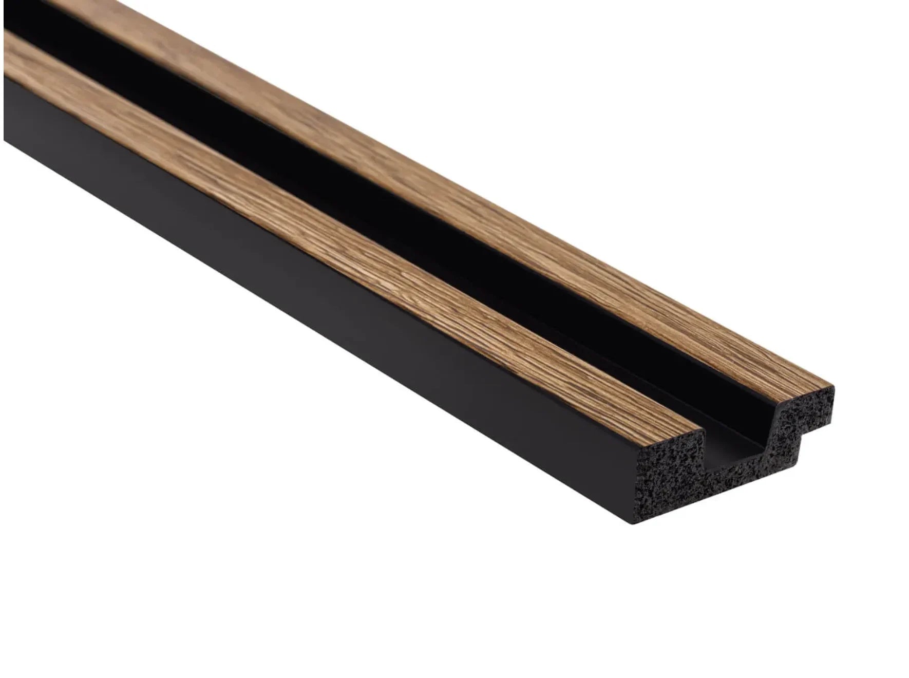 Terminație stânga pentru riflaj decorativ Stretto L0106L Classic Oak