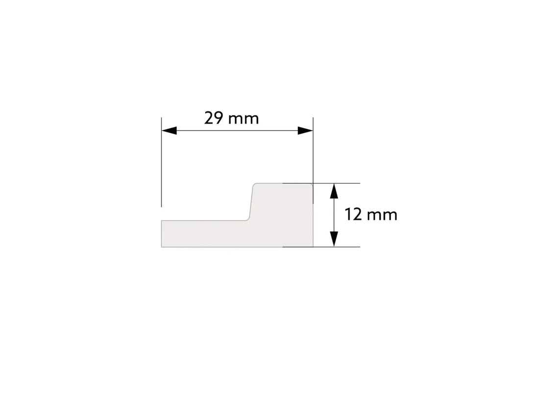 Terminație dreapta pentru riflaj decorativ Stretto L0104R Dark Oak